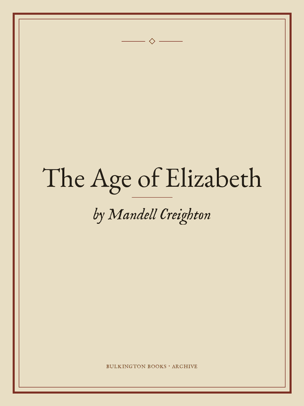 Cover of The Age of Elizabeth