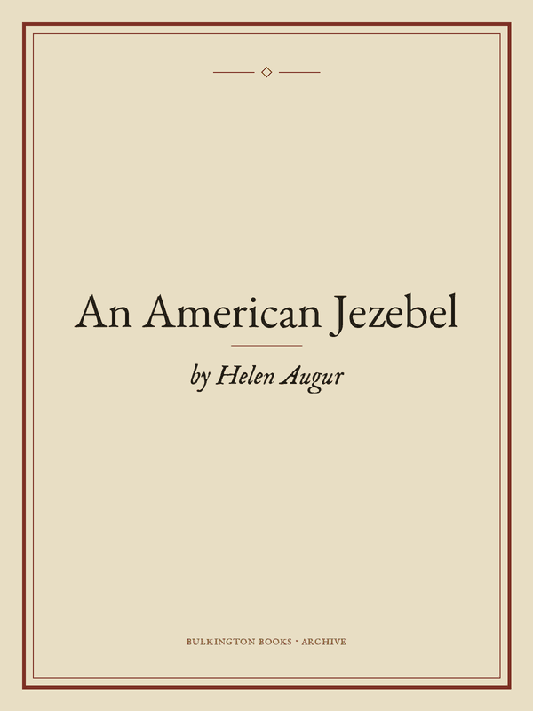 Cover of An American Jezebel
