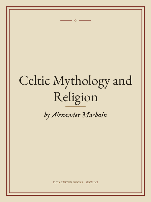 Cover of Celtic Mythology and Religion