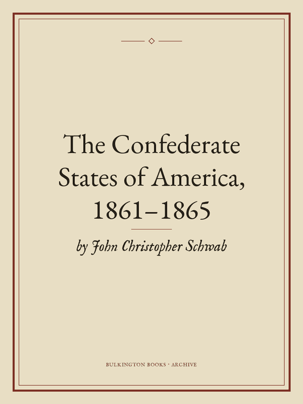Cover of The Confederate States of America, 1861–1865