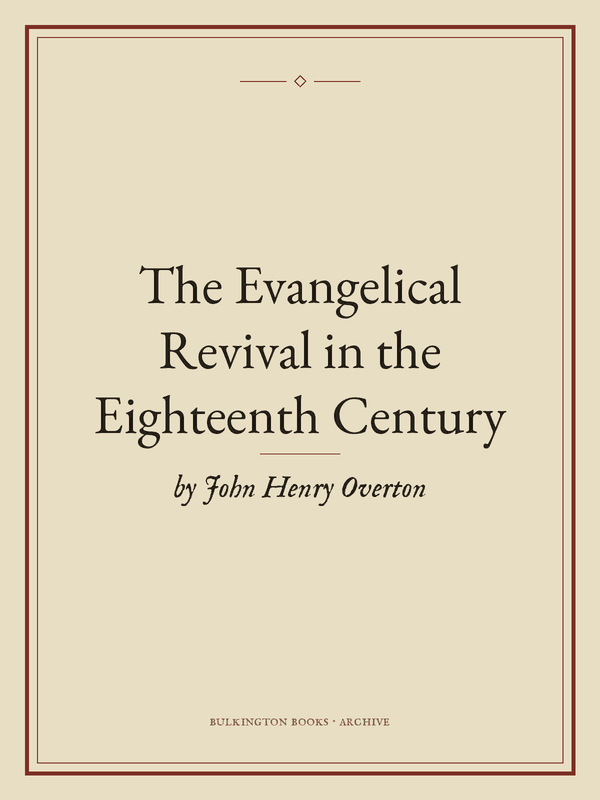Cover of The Evangelical Revival in the Eighteenth Century