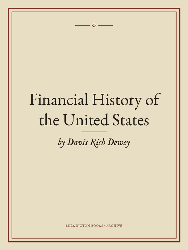 Cover of Financial History of the United States