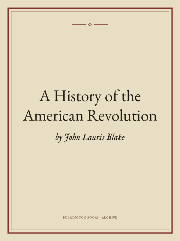Cover of A History of the American Revolution
