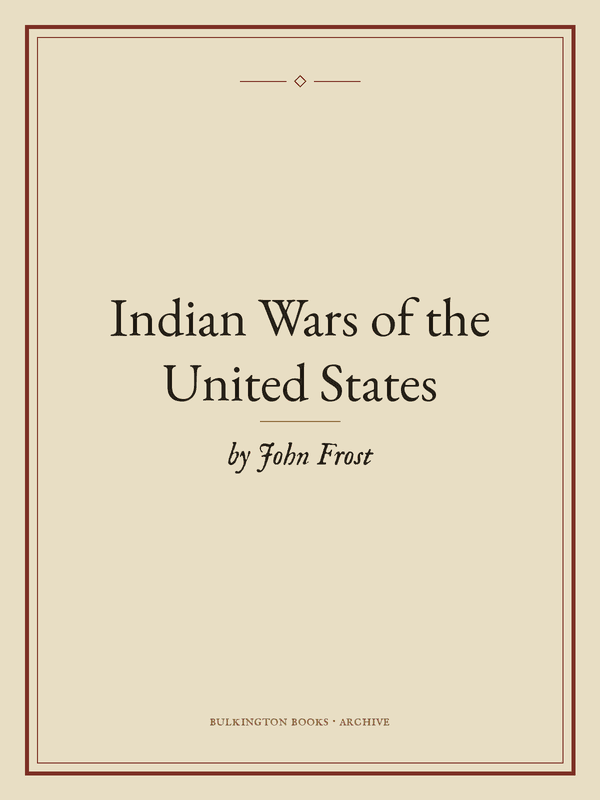 Cover of Indian Wars of the United States
