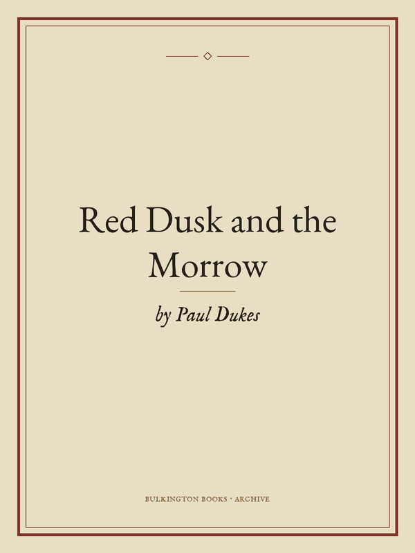Cover of Red Dusk and the Morrow