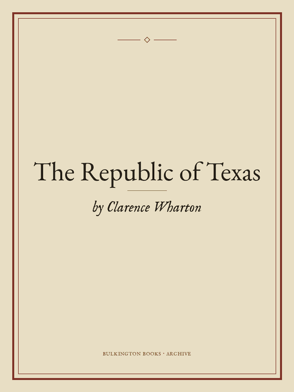 Cover of The Republic of Texas