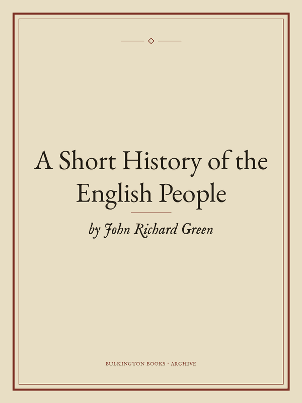 Cover of A Short History of the English People