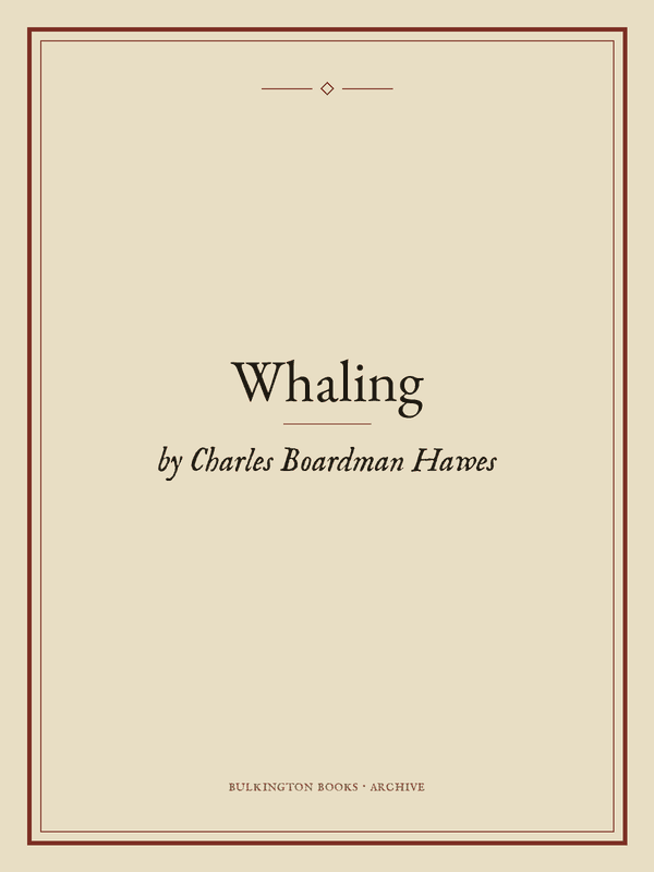 Cover of Whaling